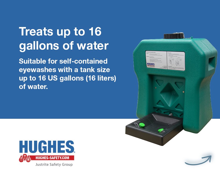 HughesSafety's tweet photo. Keeps your self-contained eye washes compliant and ready for an emergency with Aquanella for eye washes: https://t.co/ntSq0WSRJw

This non-chemical water treatment module works continuously inside the tank to help prevent biofilm and pathogenic bacteria from building up for up to 3 years. 

It is designed specifically for gravity-fed self-contained eye wash units where water can otherwise stagnate for long periods, helping you maintain water quality and protect workers’ eyes when seconds matter.

Want to know more about Hughes' Aquanella for eye washes? Send an enquiry to our team today:
📧 : customer.service@hughes-safety.com

--

Want more safety shower, eyewash, and aftercare tips? Sign up for our quarterly newsletter here:
📨 https://t.co/hRyn21aZVS

#SafetyShowers #SafetySolutions #IndustrialSafety #HealthandSafety #WorkplaceSafety #Hughes