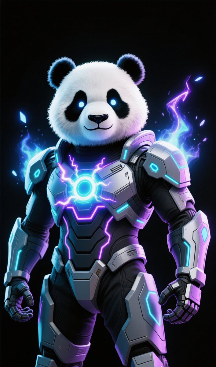 dradewale58's tweet image. Plasma Panda – Final Design 🐼⚡
A futuristic panda powered by plasma energy, symbolizing the strength, creativity, and unity of the Fluton community.
Friendly. Powerful. Always evolving.
#FlutonMascot @FlutonIO #paidpromotion