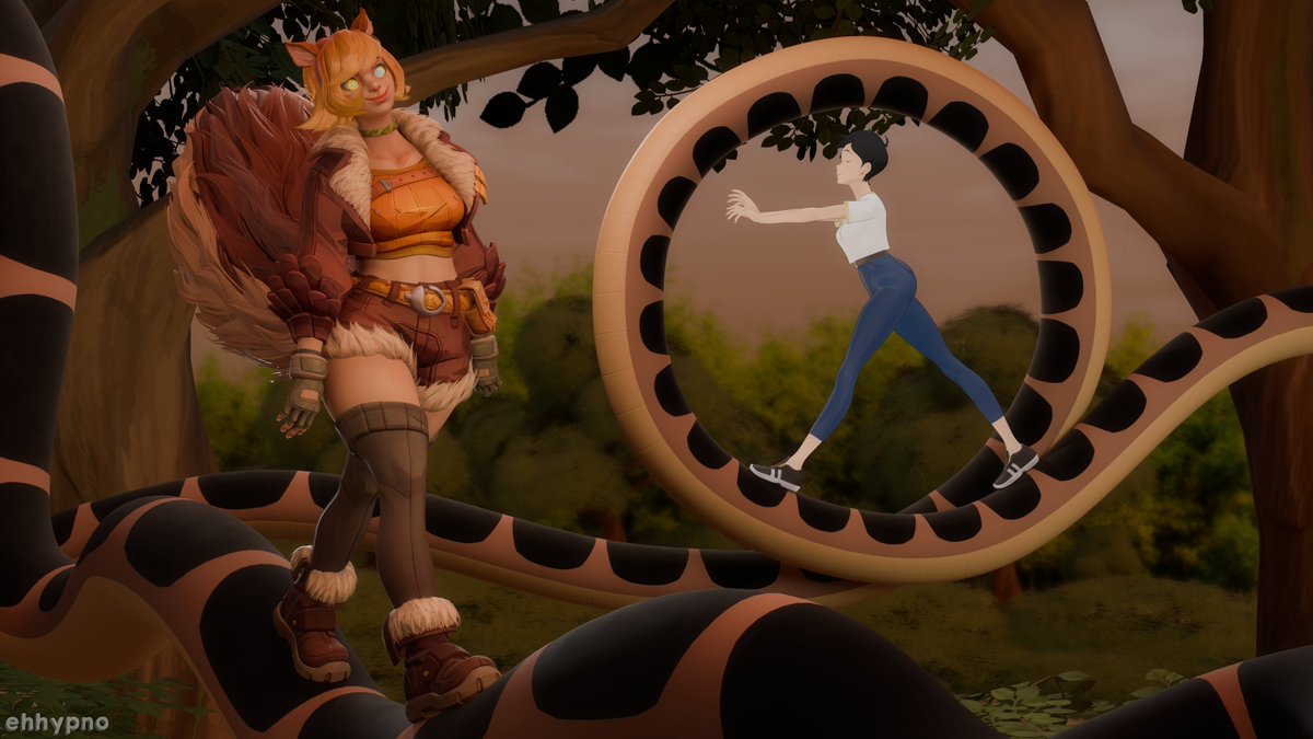 Poster comm for hypnolordx.bsky.social
Squirrel Girl and Lois Lane walking on a snakes coils.

L i n k s in the comments ⤵️