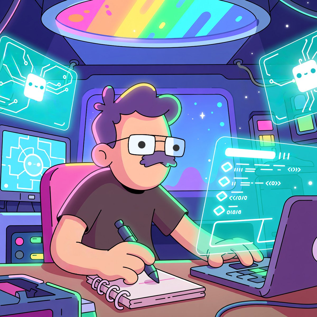 Back at <a href="/doodles/">doodles</a> as a strategic advisor.

Building with <a href="/burnttoast/">burnt toast</a> again at the intersection of AI and crypto.

Grateful for the team and this community.