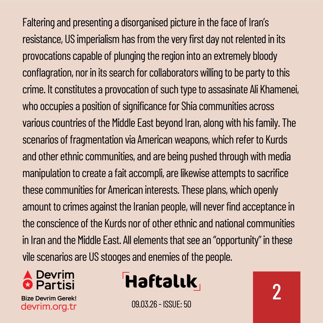 devrim_int's tweet photo. We will not allow Turkey to be dragged into war

"Haftalık" (Weekly), where we assess significant developments of the previous week, is out: https://t.co/giIXHve6ST
