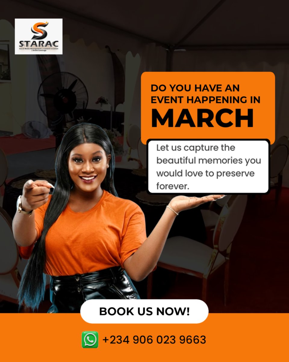 staracmedia's tweet photo. STARAC helps brands and schools show up better online.

Our services include:
🔸 Content Creation
🔸 Event Coverage
🔸 Social Media Management for Schools

#starac #events #contentcreator #mobilevideographer #eventsinportharcourt https://t.co/YOateEOuNi
