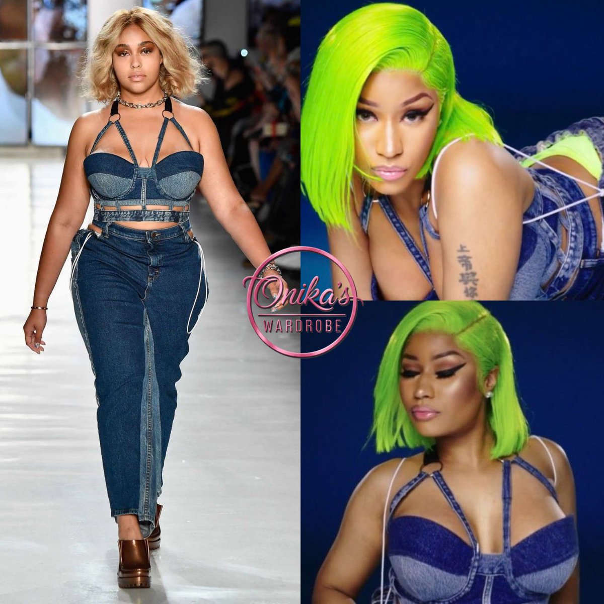 onikaswardrobe's tweet photo. Barbie Dreams Video (2018)
Nicki Minaj wearing a full denim ensemble by @chromat from their Chromat Spring Summer 2018 collection.
#nickiminaj
#fashion
#style
#chromat
#onikaswardrobe
#barbiedreams
#barbie https://t.co/2UwtLYU51d