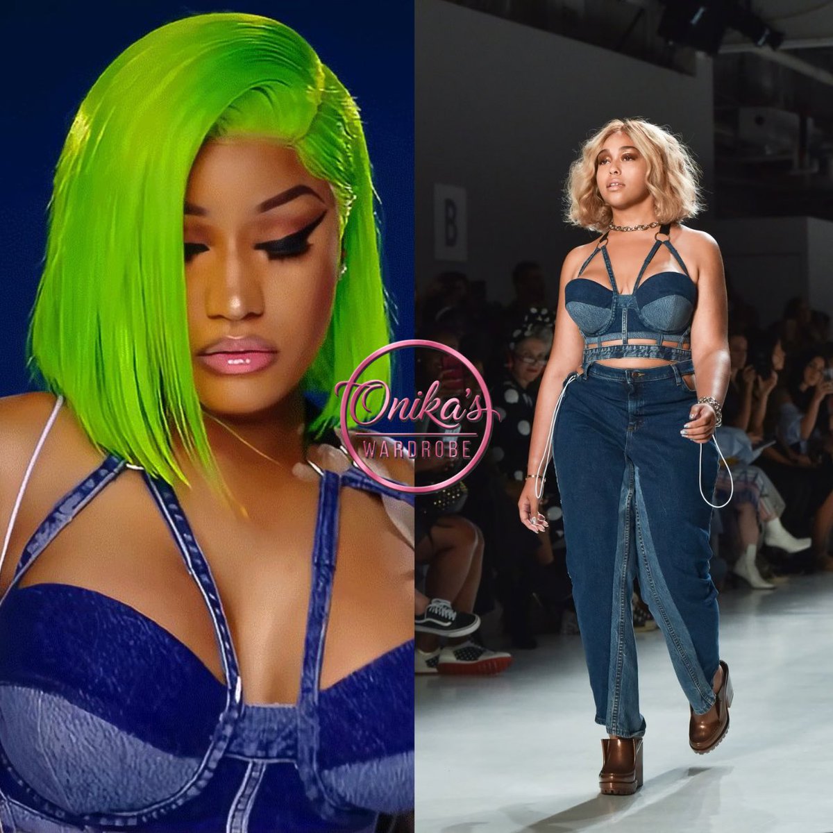 onikaswardrobe's tweet photo. Barbie Dreams Video (2018)
Nicki Minaj wearing a full denim ensemble by @chromat from their Chromat Spring Summer 2018 collection.
#nickiminaj
#fashion
#style
#chromat
#onikaswardrobe
#barbiedreams
#barbie https://t.co/2UwtLYU51d