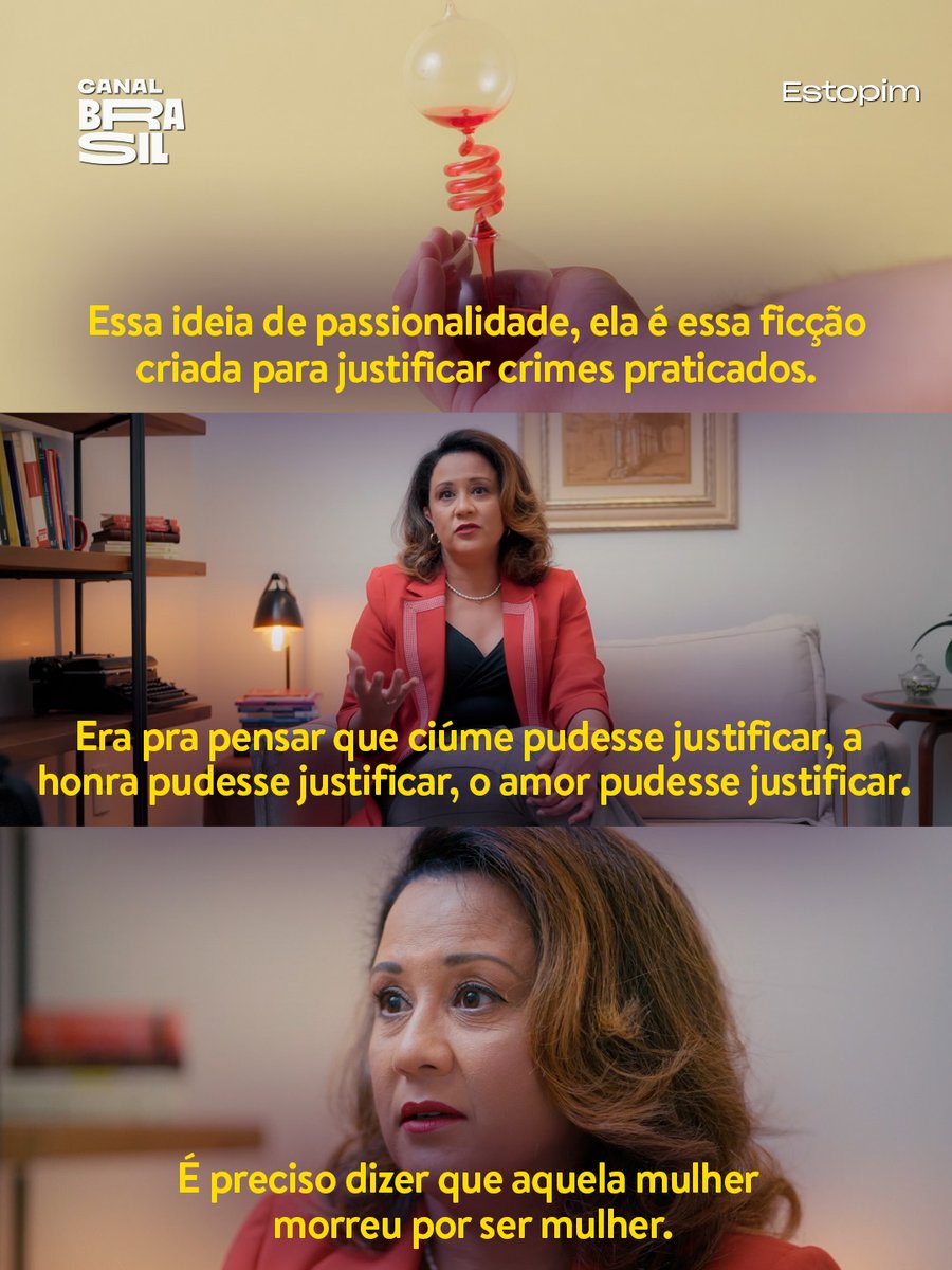 canalbrasil's tweet photo. A ideia de “crime passional” ajudou por décadas a justificar violências contra mulheres. No episódio “Crimes Conjugais”, a jurista Soraia Mendes analisa essa narrativa. 

Assista "Estopim" hoje, às 21h, no Canal Brasil. https://t.co/B1hRN6Gnbz