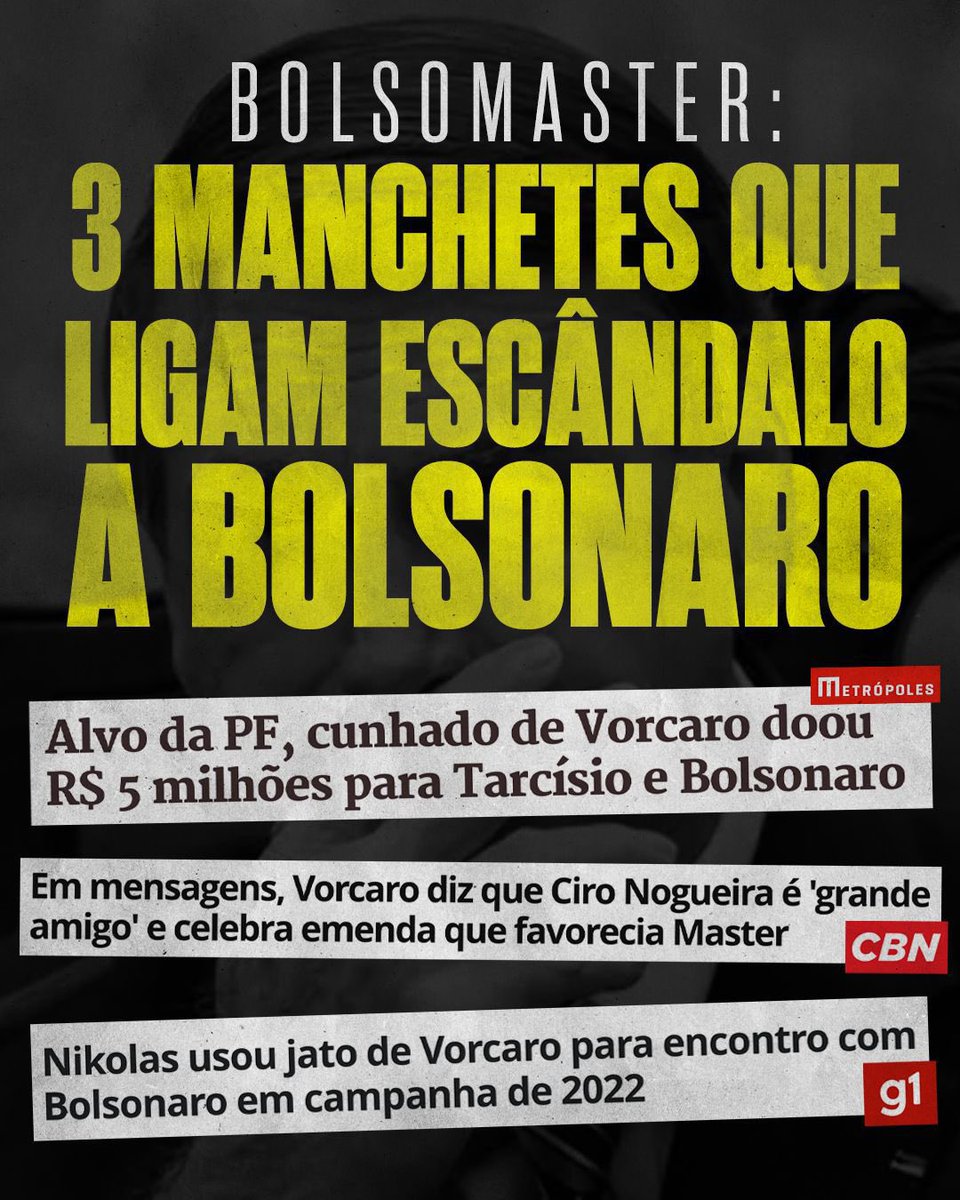 Não é coincidência.
É conexão.

Quando você começa a juntar as peças, fica claro:
no escândalo Bolsomaster, todos os caminhos levam ao bolsonarismo.

BOLSOMASTER