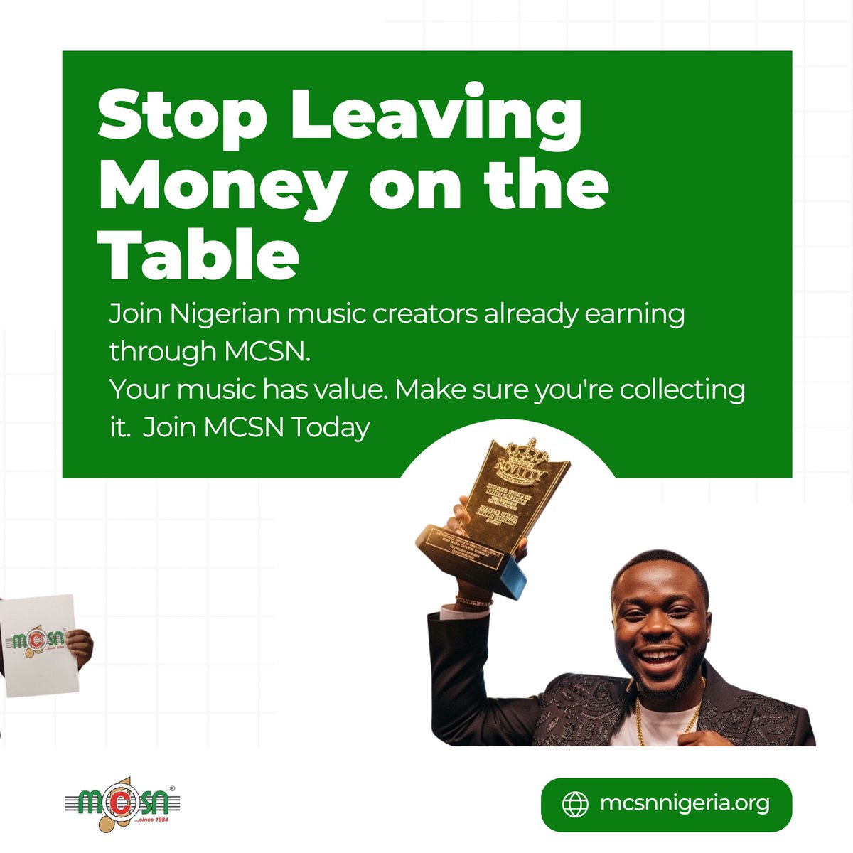 Musical Copyright Society Nigeria (MCSN) tweet media