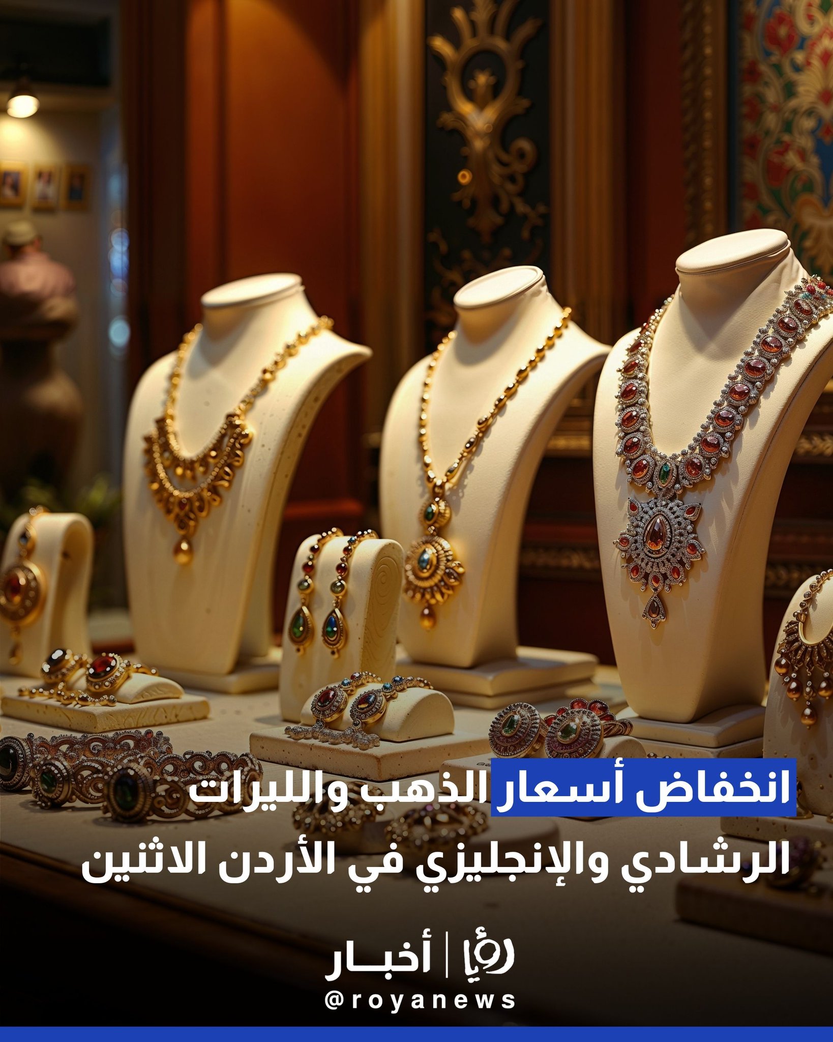 انخفاض أسعار الذهب والليرات الرشادي والإنجليزي في الأردن الاثنين #عاجل 