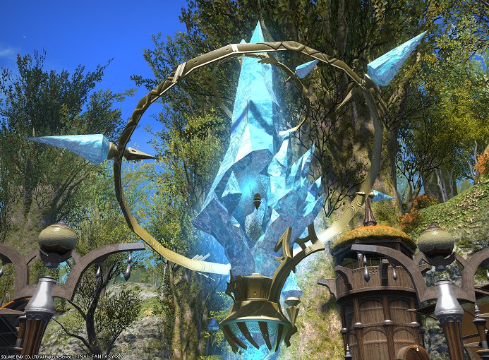 Endruen's tweet photo. @CentroLeaks That's a FFXIV aetheryte, what? https://t.co/3wBkcATvbP