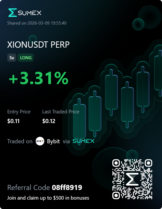 st1iv's tweet photo. Check out my PnL on SUMEX! +3.31% on XIONUSDT https://t.co/SzaHhTV3TK https://t.co/MtROiAy8MJ