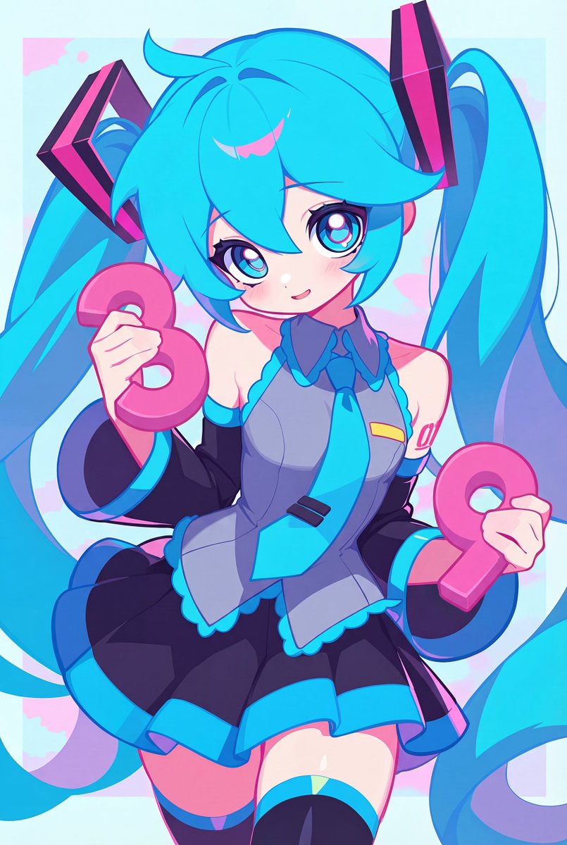 今日は2026年3月9日、ミクの日ですね。残念ながら日本時間では投稿が少し遅れてしまいました。😢#ミクの日2026 #HatsuneMiku #初音ミク