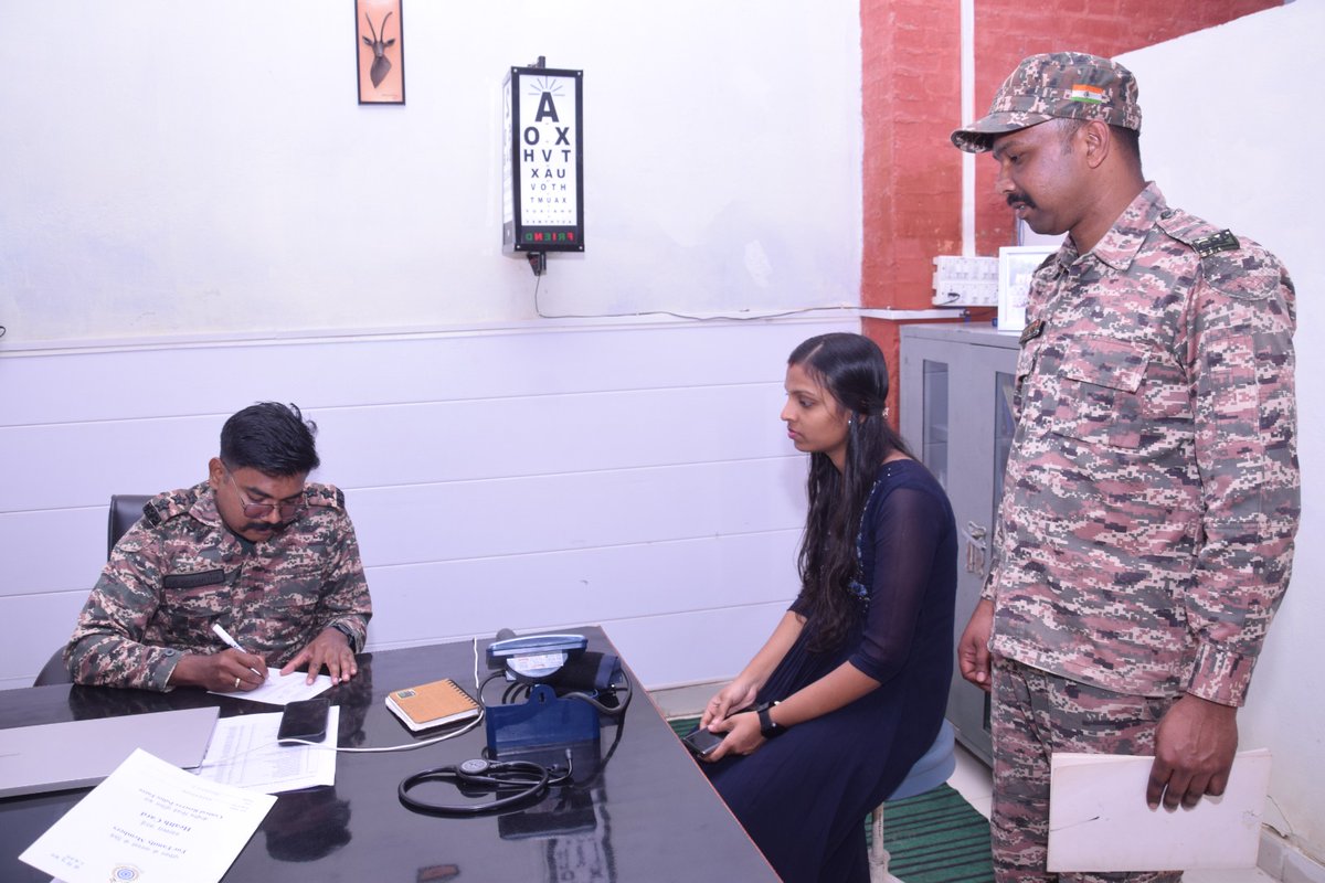 " Promoting Health and Welfare" 
Health Camp organized by 24 Bn CRPF at HQ/24 Bn Jammu on 09/03/2026  with medical consultation by Dr. Siddartha Choppala (M/O-24 Bn), strengthening health awareness.