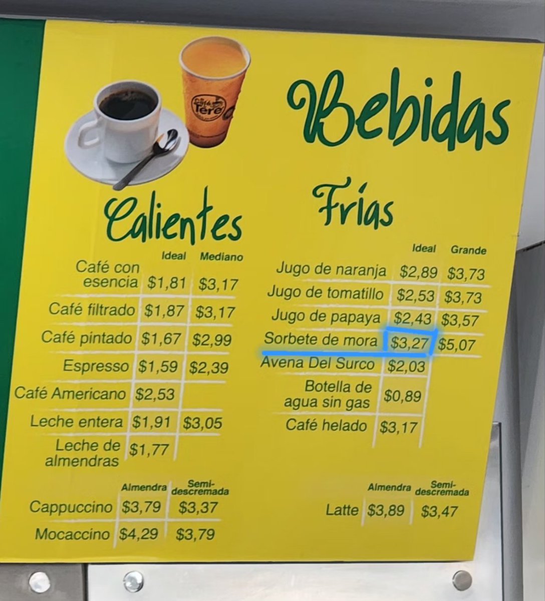 karitto_ell's tweet photo. Hola @CafedeTere, porque colocan tamaño Ideal el Sorbete de mora, si NUNCA hay ese tamaño??? https://t.co/OWQjQhgFl4