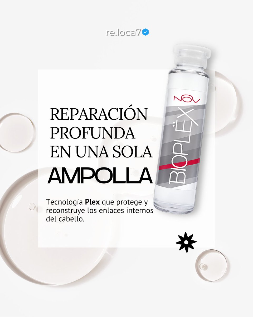 Reloca07's tweet image. 💉✨ ¡Reparación profunda en una sola ampolla!
Dale a tu cabello la reconstrucción que necesita con tecnología Plex 🔬💪
Más fuerte, más brillante 💆‍♀️🌟

¿Lista para transformar tu cabello? 🔥💖

#ReLocaMayorista #HairRepair #CabelloSaludable #HairCare