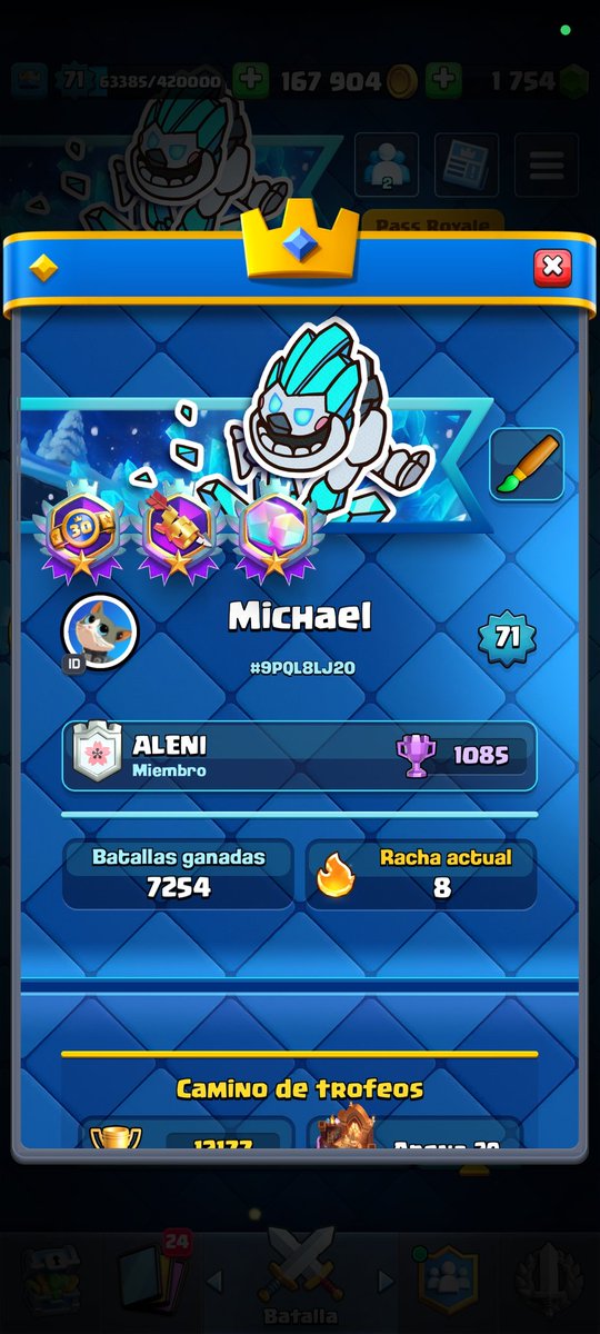 MichaelClaros2's tweet photo. @TheWolfi_YT Yo ya la saqué en mis dos cuentas , gracias lobito 😚 https://t.co/9UlwoXjoHc