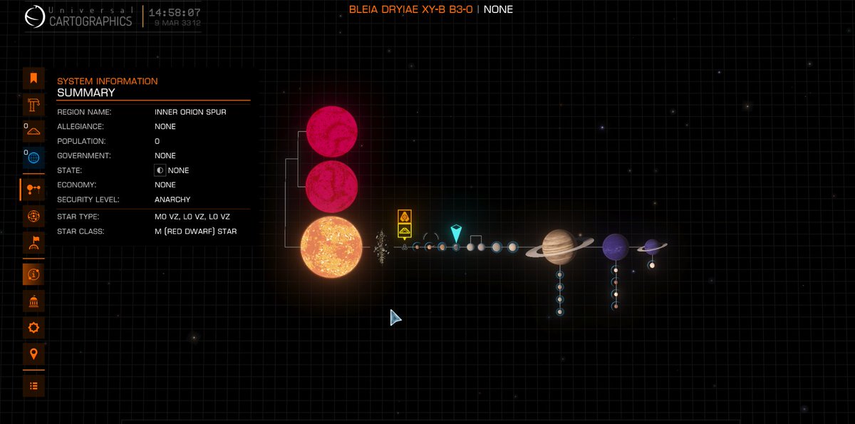 CmdrHelo85's tweet photo. FIRST DISCOVERY of the day!  
This Waterworld looks awesome, shame cant land on the ice... #EliteDangerous https://t.co/3vfIdhWaPg