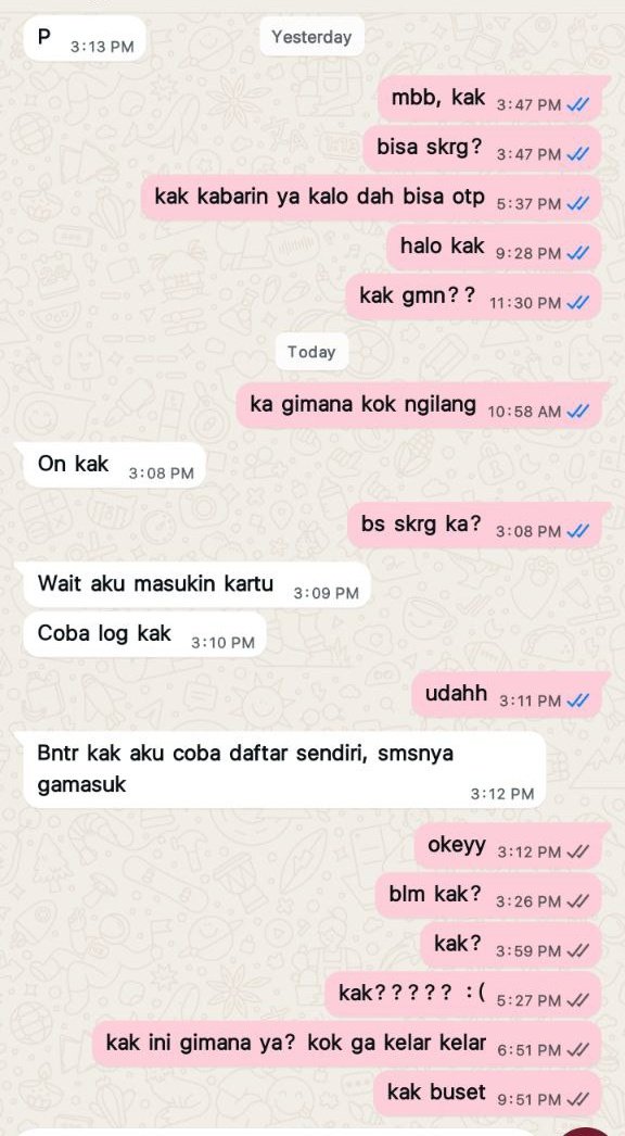 Sumpah, ga kelar kelar mau otpan WA doang. Hadeh