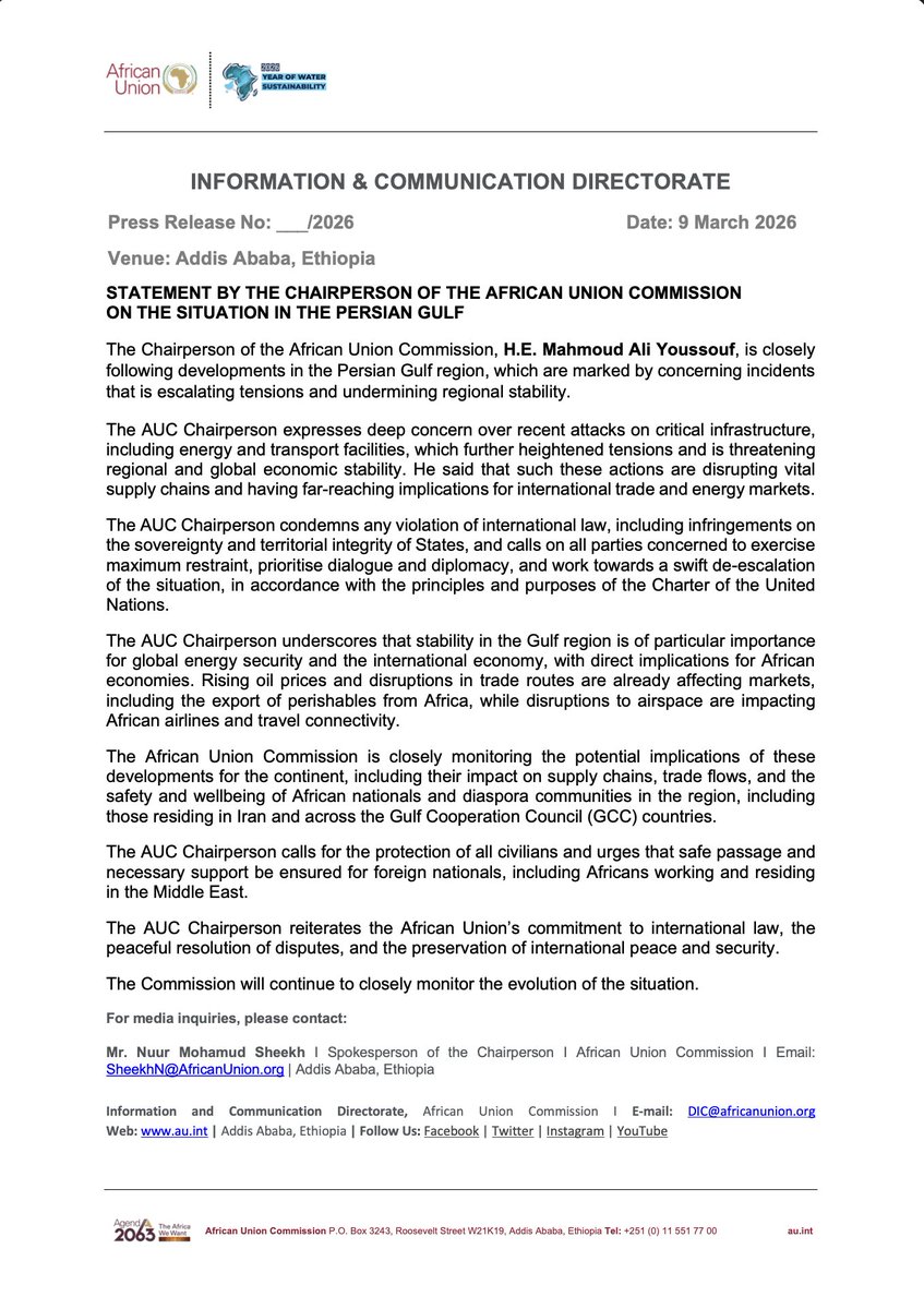 African Union tweet media