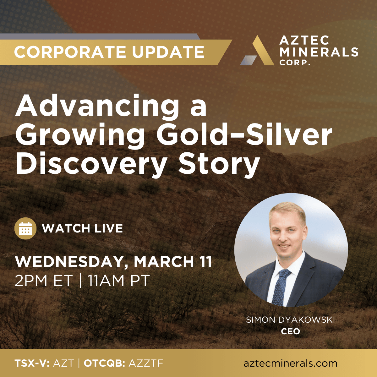 Aztec Minerals Corp. (TSXV:AZT | OTCQB:AZZTF) tweet media