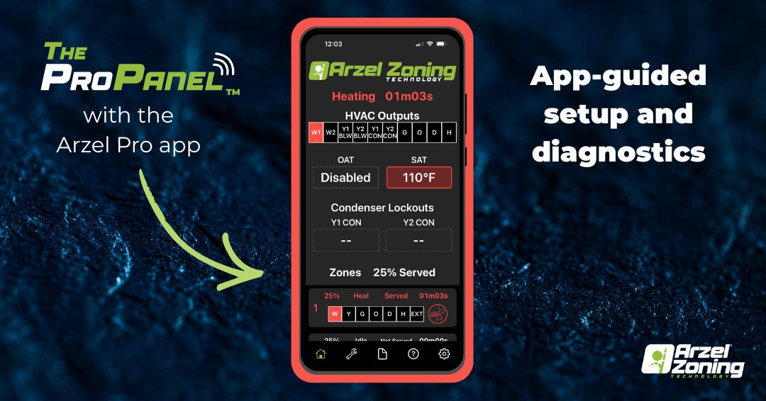 Arzel_Zoning's tweet image. Have you tried our new Pro Panel yet? The app makes it super easy to use. Find out what all the fuss is about, and try the Pro Panel for your next zoning install! Learn more at hubs.la/Q03Ynlf90

#hvaczoning #hvacinstall #mobileapp