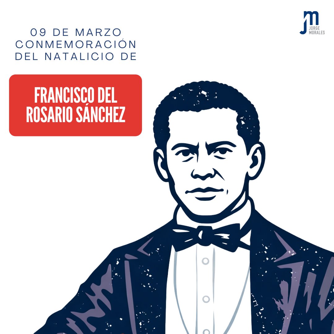 Hoy conmemoramos el natalicio de Francisco del Rosario Sánchez 🇩🇴, Padre de la Patria que proclamó la independencia dominicana.
Su valentía y compromiso con la libertad siguen siendo ejemplo para las presentes y futuras generaciones.
#FranciscoDelRosarioSánchez