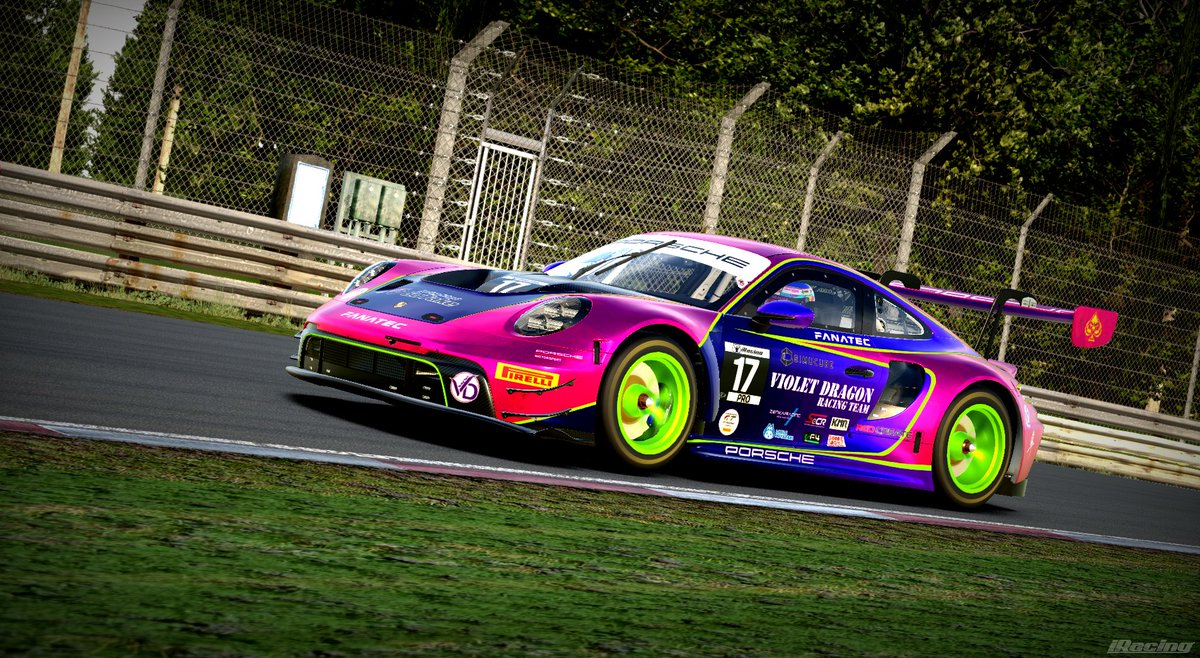 badkobf12956's tweet photo. 趣味悪いVIOLET DRAGON Racing Team @vdend5 のリバリー作らされました（定期）#iracing https://t.co/KslfTarU0e