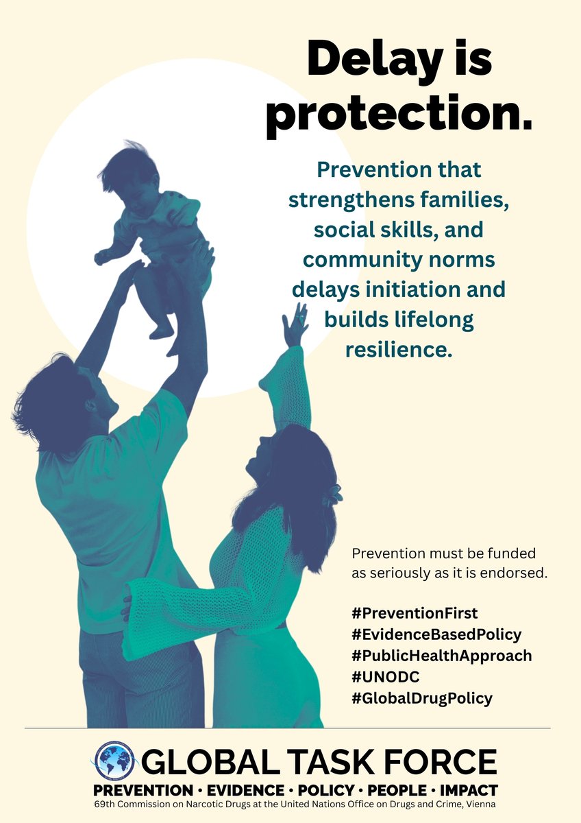 #Prevention that strengthens families, social skills, and community norms delays the onset of drug use and builds lifelong #resilience.

PAT is here at <a href="/UNODC/">UN Office on Drugs & Crime</a> talking about the situation in #Tennessee.
#PreventionFirst #EvidenceBasedPolicy #PublicHealthApproach