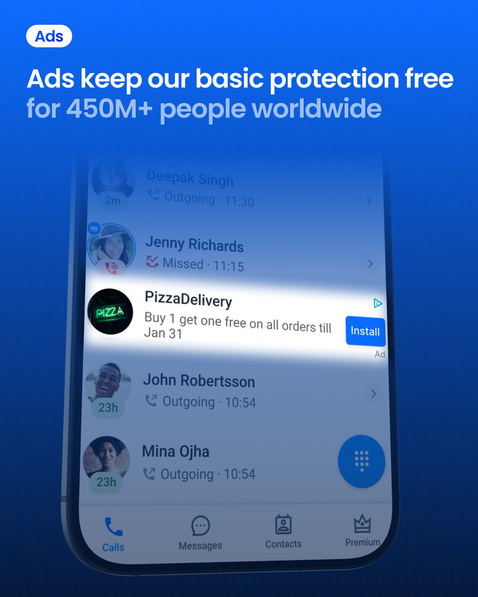 Truecaller tweet media