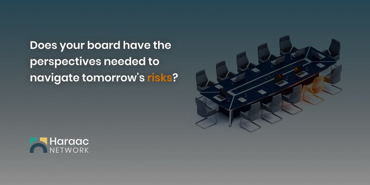If your board shares the exact same background, they share the exact same blind spots. 🛡️

Discover why diverse leadership is your ultimate risk mitigation strategy. Read the data on our Substack : open.substack.com/pub/haraacnetw…

#RiskManagement #CorporateGovernance #HARAACNetwork