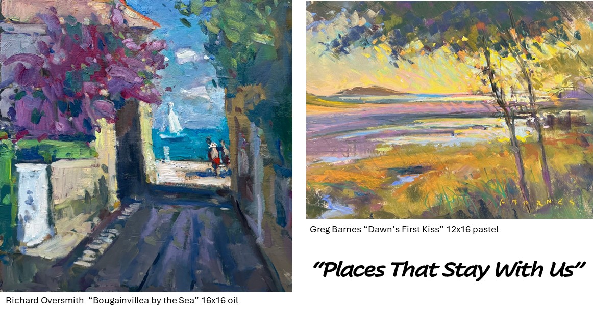 Current Show: Places That Stay With Us featuring renowned NC painters Richard Oversmith &amp; Greg Barnes.