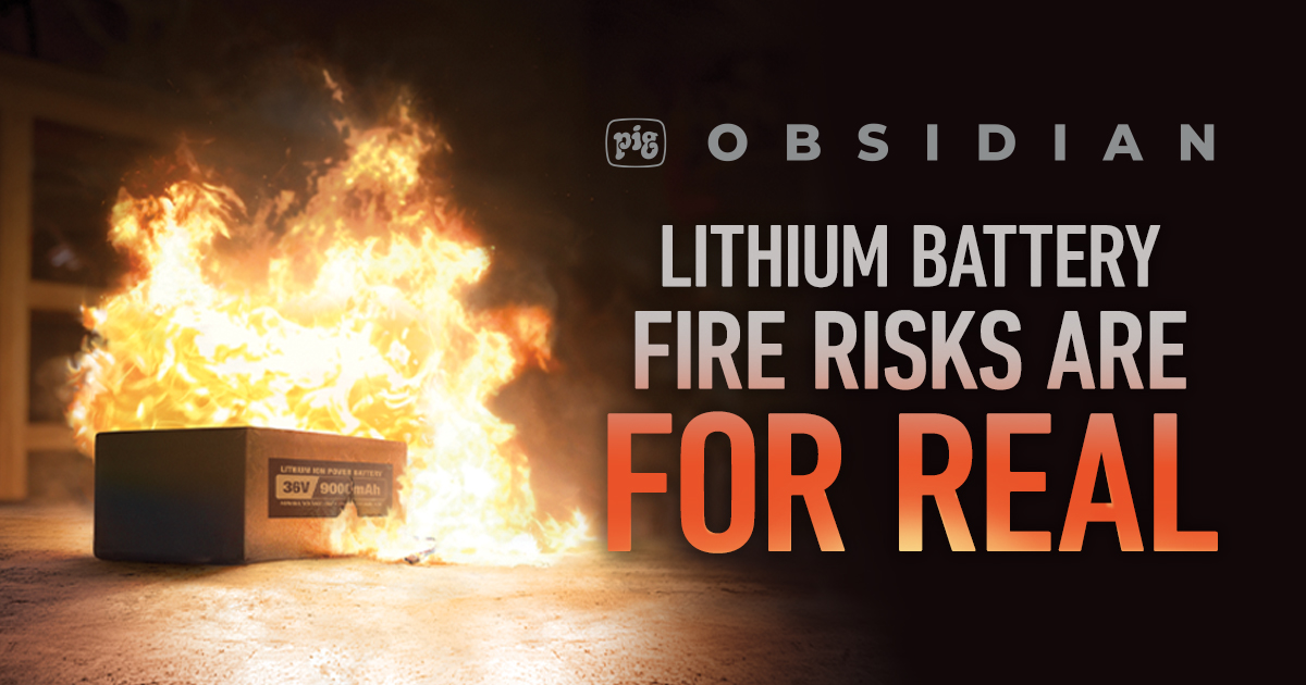 All lithium-ion batteries can enter thermal runaway, risking smoke, fire, and toxic gases. 🚨 New Pig offers solutions for safe shipping &amp; storage, helping you manage risks and comply with DOT regulations. 🔋🔥 #LithiumIonSafety #BatteryManagement newpig.social/h3a