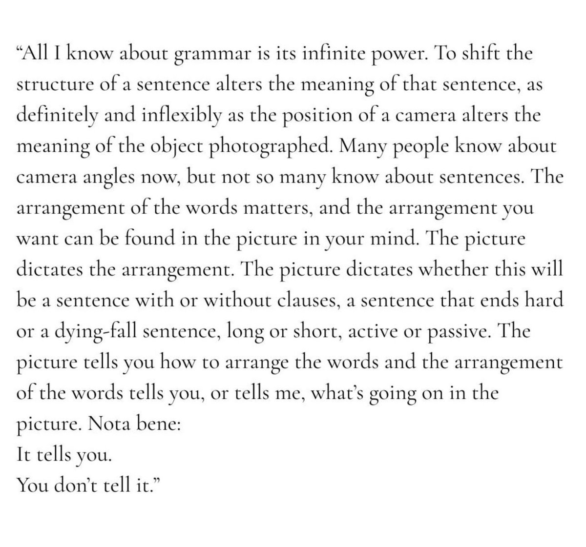Joan Didion, “Why I Write”