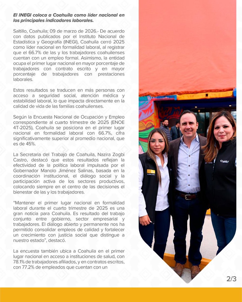 Gobierno de Coahuila tweet media