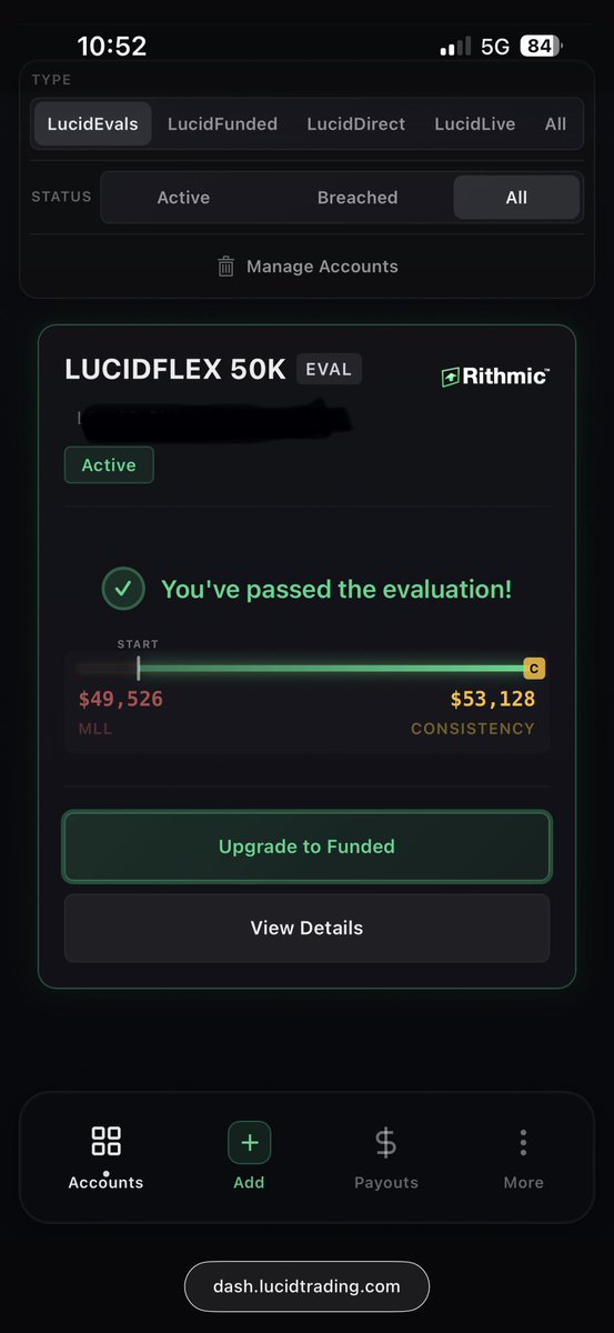 RamSodes's tweet photo. Just passed my second evaluation @TradingLucid lfg!! https://t.co/lpWiCwC3mR