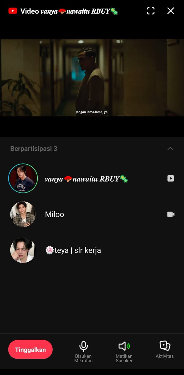 anjir line seru banget bisa nobar+tlvnn (maaf norak)😭😭