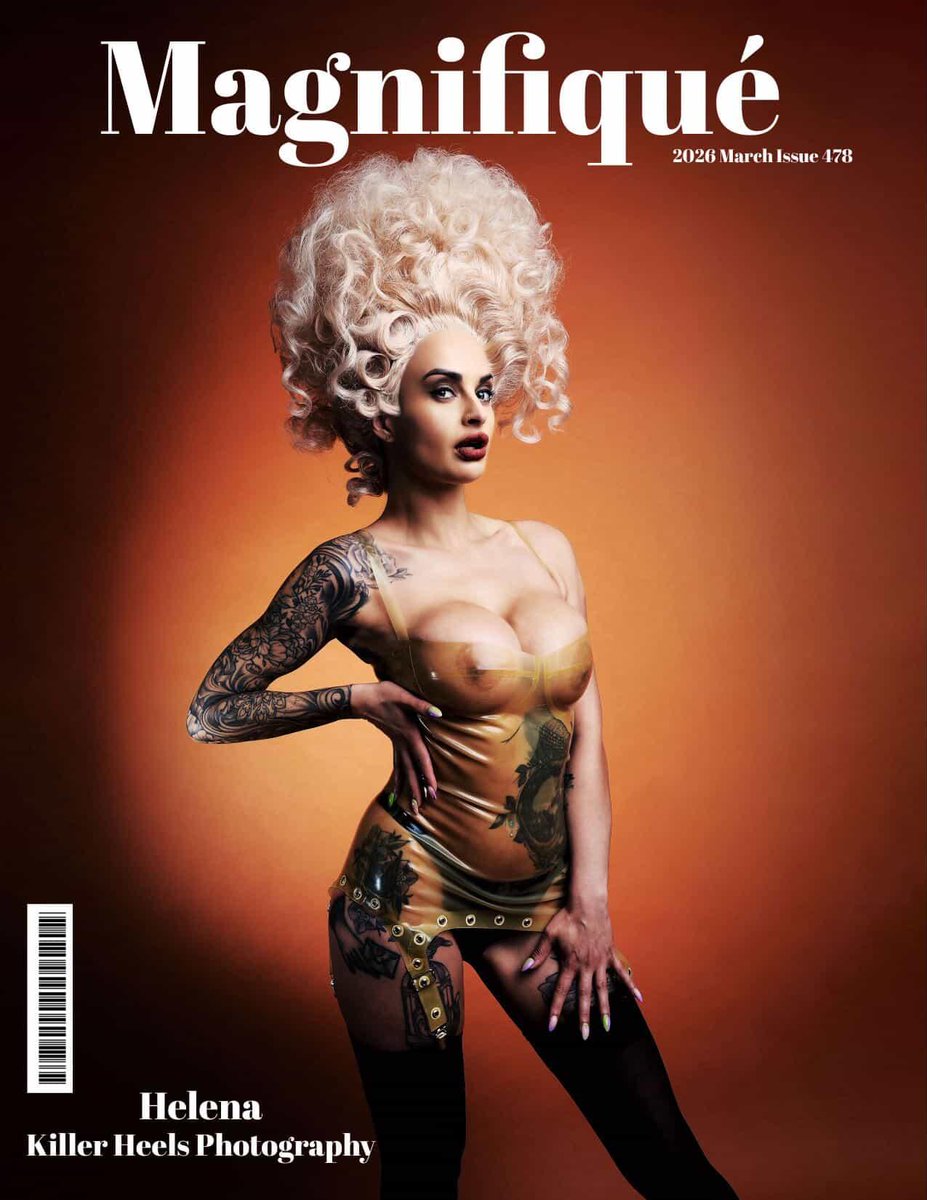 KillerHeelsPho2's tweet image. Latest issue of @MagnifiqueMaga with @lovefromhel on the cover, shot by KHP.

#MAGAZINE #COVERGIRL #WIG