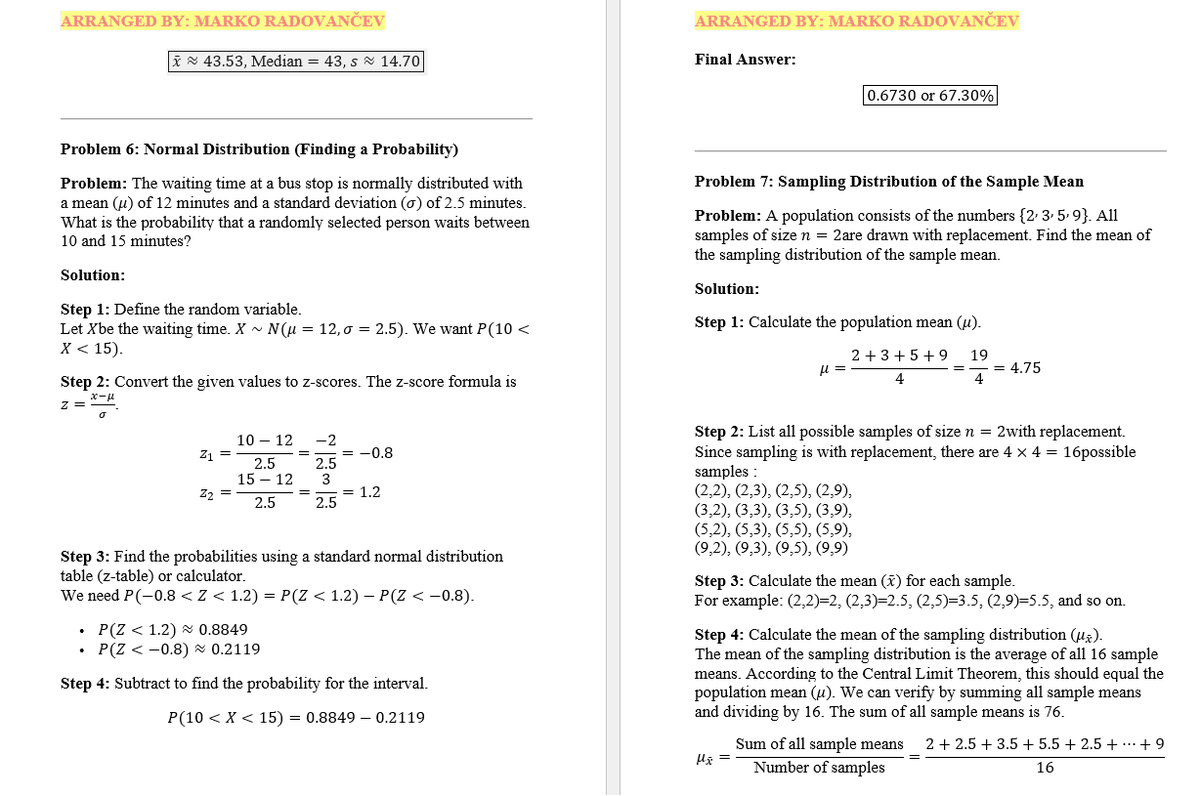 ramarko1's tweet image. #statistika #stastic #verovatnoća #probabilty #фтн  #НИС    #HRM #hrmanagement #LjudskiResursi #statistics  #kodovanja #StiT #theoryofinformation #teorijainformacija #terzin  #chinese #ChineseDaily 
ARRANGED BY: MARKO RADOVANČEV
Solved problems in probability and statistics: