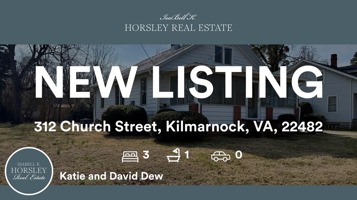 🛌 3 🛀 1
📍 312 Church Street, Kilmarnock, VA, 22482

My latest listing on RateMyAgent.
(VA) 0225078297
rma.reviews/0wncorwjphen

...
#ratemyagent #realestate