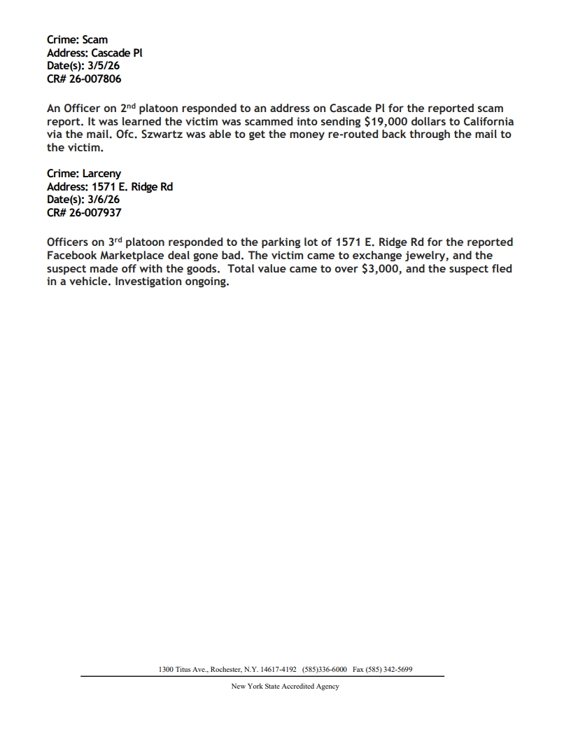 Irondequoit Police tweet media