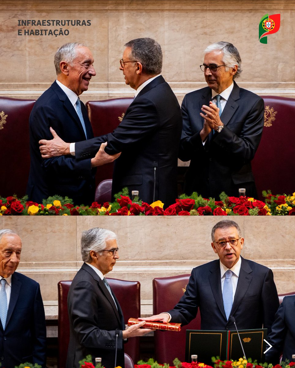 iestruturas_pt's tweet photo. Tomada de posse do novo Presidente da República, António José Seguro, com apelo ao fim do “frenesim eleitoral” e um compromisso claro entre partidos pela estabilidade, valorizado pelo Governo. #MIH #TomadaDePosse #PresidênciaDaRepública #AntónioJoséSeguro #Governo #Estabilidade https://t.co/XF411jbtN1