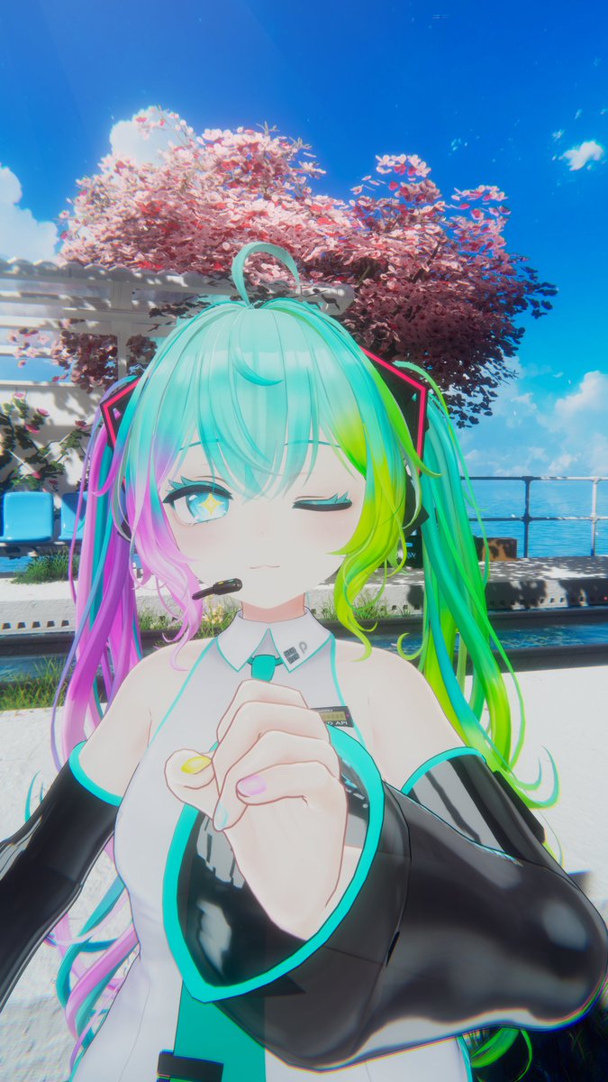 hime_yamathi's tweet photo. 一昨日なんとなくミク風で
ルチカちゃんを改変してたら
今日「昨日」ミクの日だったことに気づいて
写真撮ってたら過ぎてた
#Luchika3D
#1cm_VRC https://t.co/4AXPZac0PJ