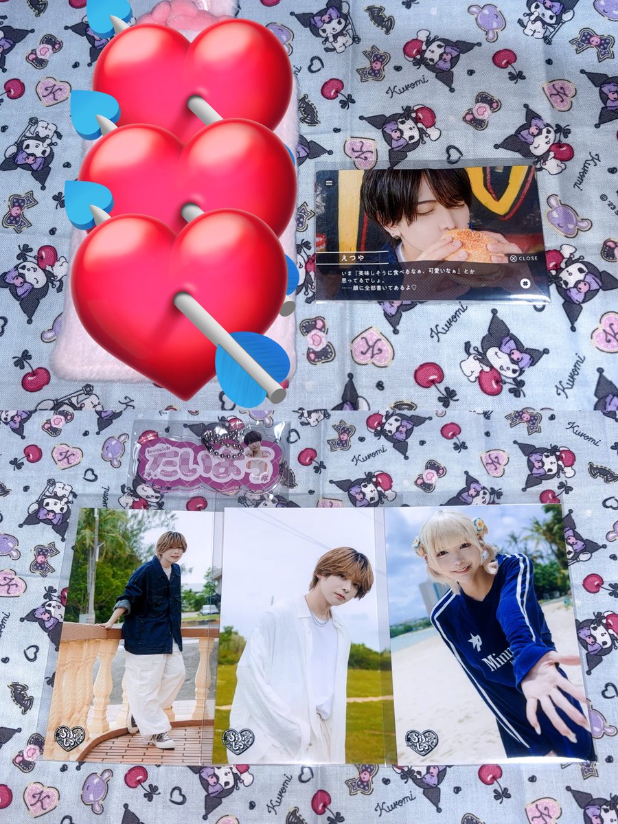 p_lzi2's tweet photo. らぶしっく　はふぁでい　JUNONくじ　交換

⭐︎譲⭐︎

D賞￤🩷1
F賞￤🤍2
G賞￤💛1.4🩵3

⭐︎求⭐︎
💜D1 F3 or 異種

お気軽にお声がけください。 https://t.co/ikAyTPB22S