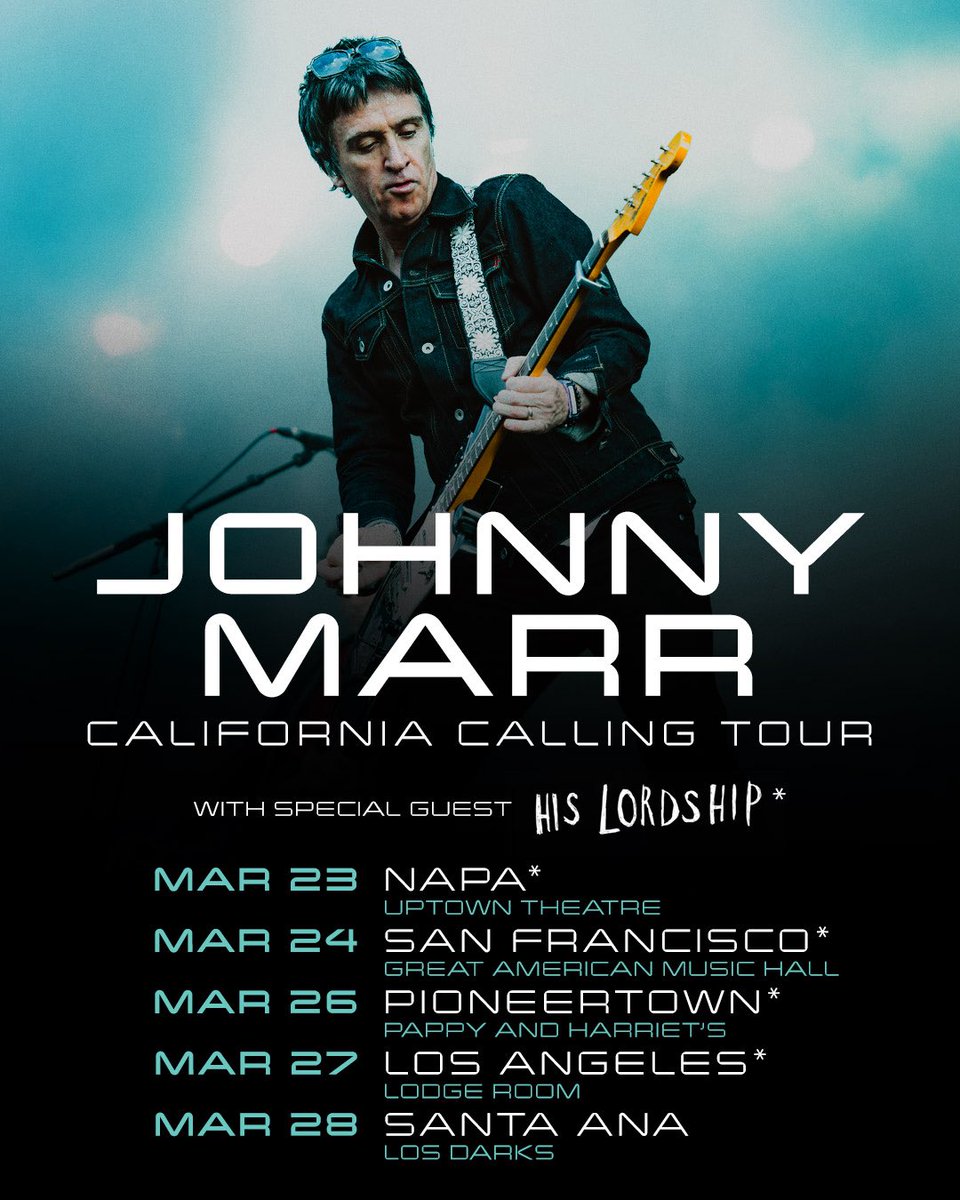CraigatCoF's tweet photo. 2 weeks until @Johnny_Marr returns to the US for a short run of California shows.
Tickets - https://t.co/KEpW3tTtQo https://t.co/QOsVD7BayF