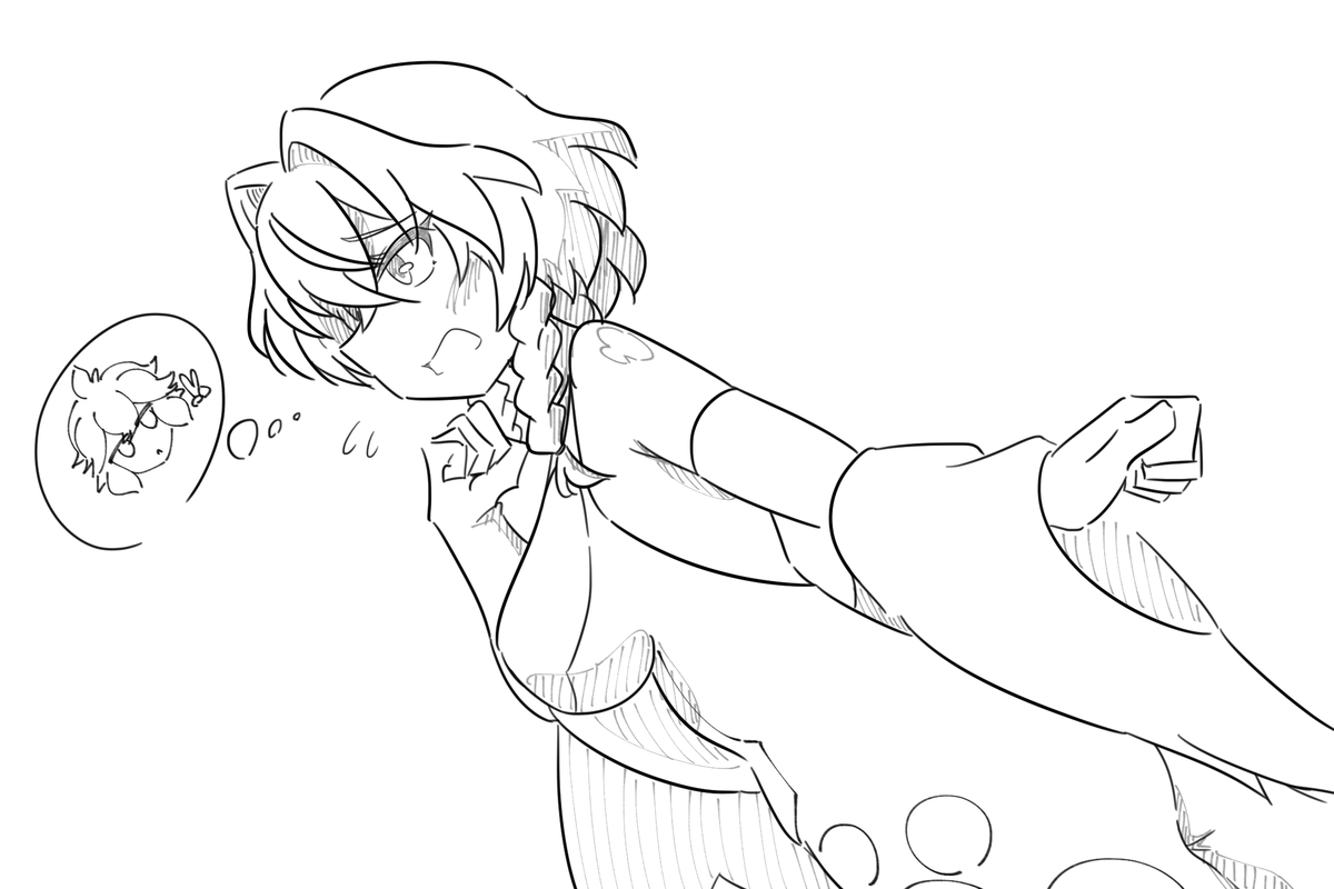 でかぱいドレスしのぶを描こうとしたんだけど断念したので供養 
