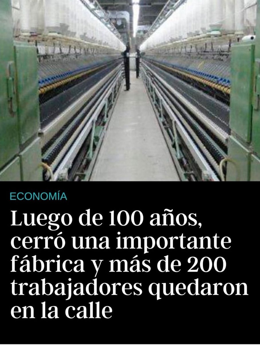 COMO PEDO DE BUZO......SE ESTAN HUNDIENDO TODOS....

Después de 100 años de historia,  cierra de manera definitiva la textil  "Alal SAFICI" dejando a 200 trabajadores en la calle.