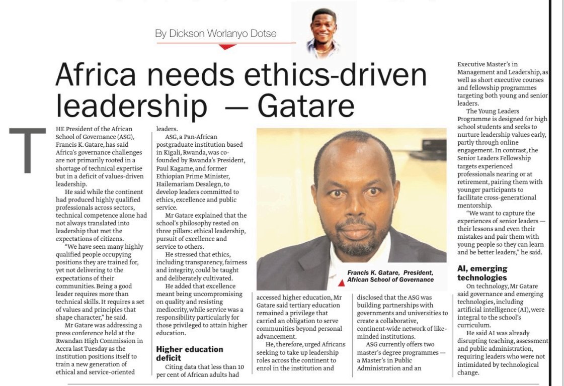 African School of Governance (ASG) tweet media