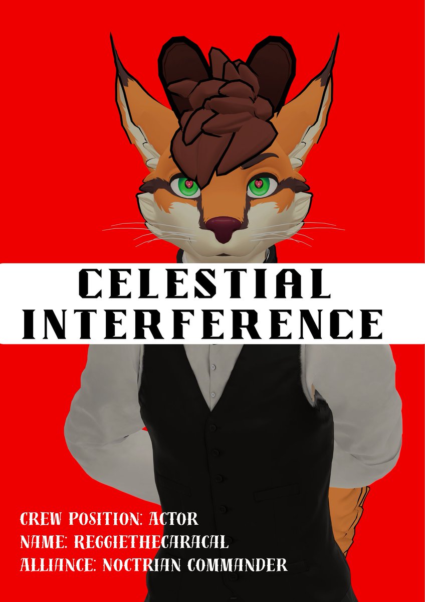 CrystalnightF's tweet photo. Crew Reveal (Celestial Interference - By @CrystalnightF  )

Reggie - Performed by @RCaracal https://t.co/9uWImVaeFU