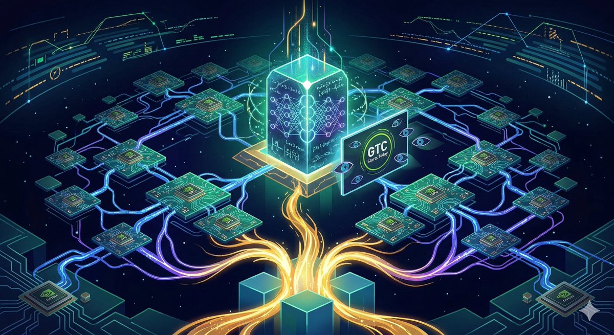 _darrenweb3's tweet photo. #NVIDIA #GTC starts today! 💻 All eyes are on #AI, but the secret sauce is #Decentralized #Compute. As AI demand grows, #Web3 provides the GPU power the world needs. #Blockchain is the "fuel" for the AI engine.

#Crypto https://t.co/SmImAmQsjq