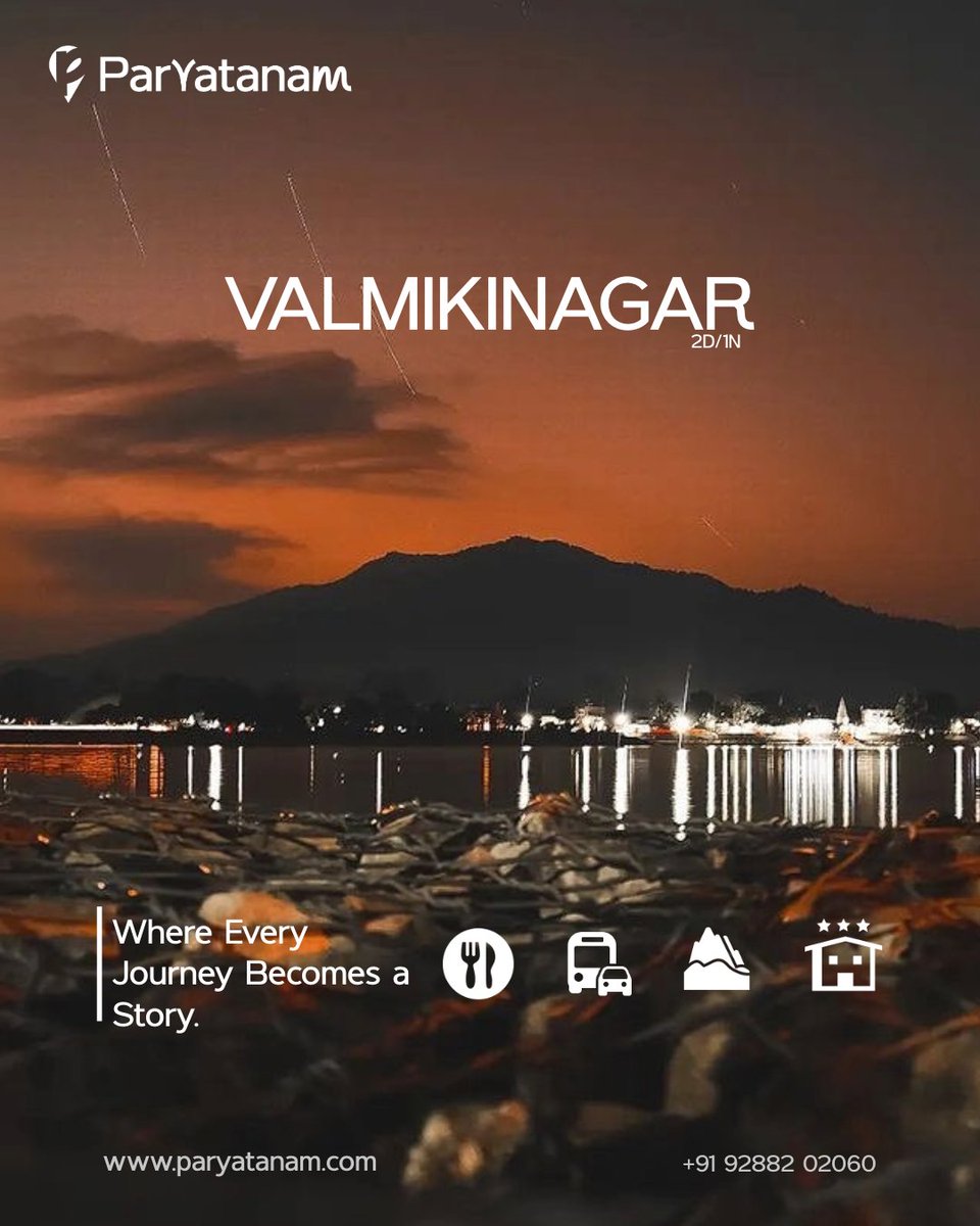 Krohit325's tweet photo. @ParyatanamGO Some #journeys are not just trips…
they become stories you remember forever.

Explore the hidden beauty of 🐅Valmikinagar with forests, rivers, temples, and peaceful nature.

✨ Packages starting from ₹3499 per person
🗓 Booking now open https://t.co/unxOL7Y4pr