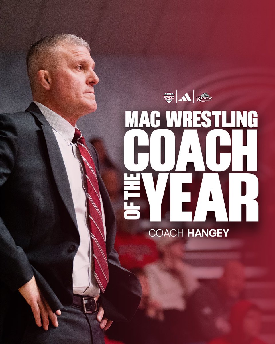JOHN HANGEY • MAC COACH OF THE YEAR

The epitome of a leader for our program highlighted by coaching the team to...

• 2026 MAC Team Champions
• 2026 MAC East Dual Meet Champions
• Undefeated in conference dual meets 
• 4 NCAA Qualifiers

#RiderStrong l #GoBroncs l #MACtion